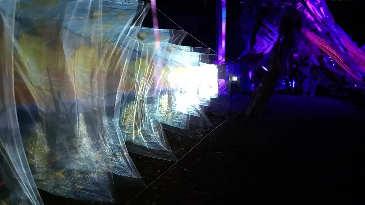LED Audio-réactif + Video Mapping — Hadra Trance Festival, Grenoble 2025 (2)